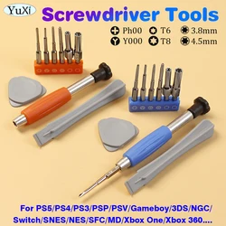 1Set Triwing Screwdriver Set Game Machine Tools Disassembly Openning Repair Tools 3.8mm T6 T8 For Gameboy GBA PS4 N64 NGC SNES