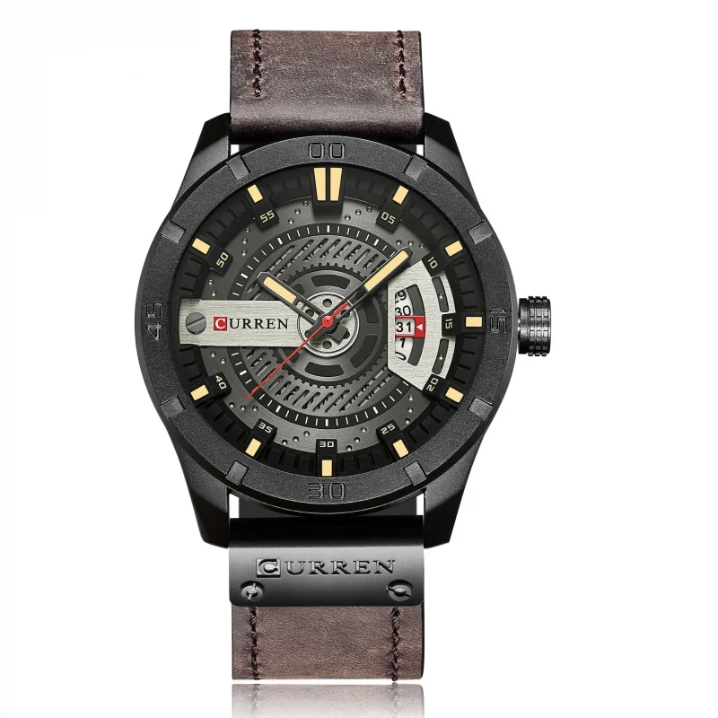 Curren 8301 Belt Men's Watch Men's Watch Calendar Watch Business Belt Belt Men's Watch