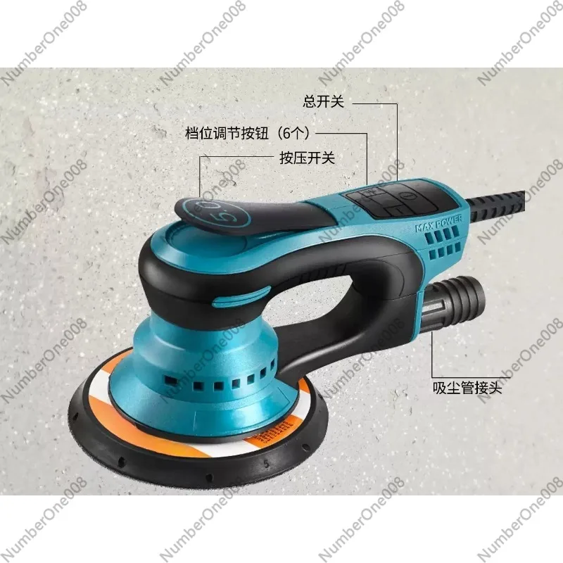 For  Electric Sander Brushless Sandpaper Machine Round Sander Automotive Sheet Metal Woodworking Lightweight Portable