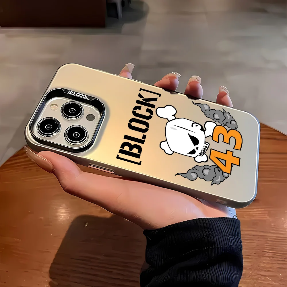 حار K-كين بلوك 43 جراب هاتف موضة آيفون 16 15 14 13 12 11 Mini Pro Max X XR XSMAX 8 7 Plus مكافحة سقوط ماتي الظهر Co