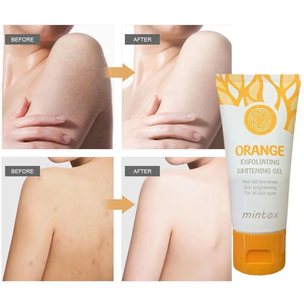 5 Stuks Oranje Body Milk Scrub Exfoliërende Gel Gezichts Whitening Lichaam Gezichts Schurende Huidreiniging Verzorging Hydraterende Schoonheid Meisjes