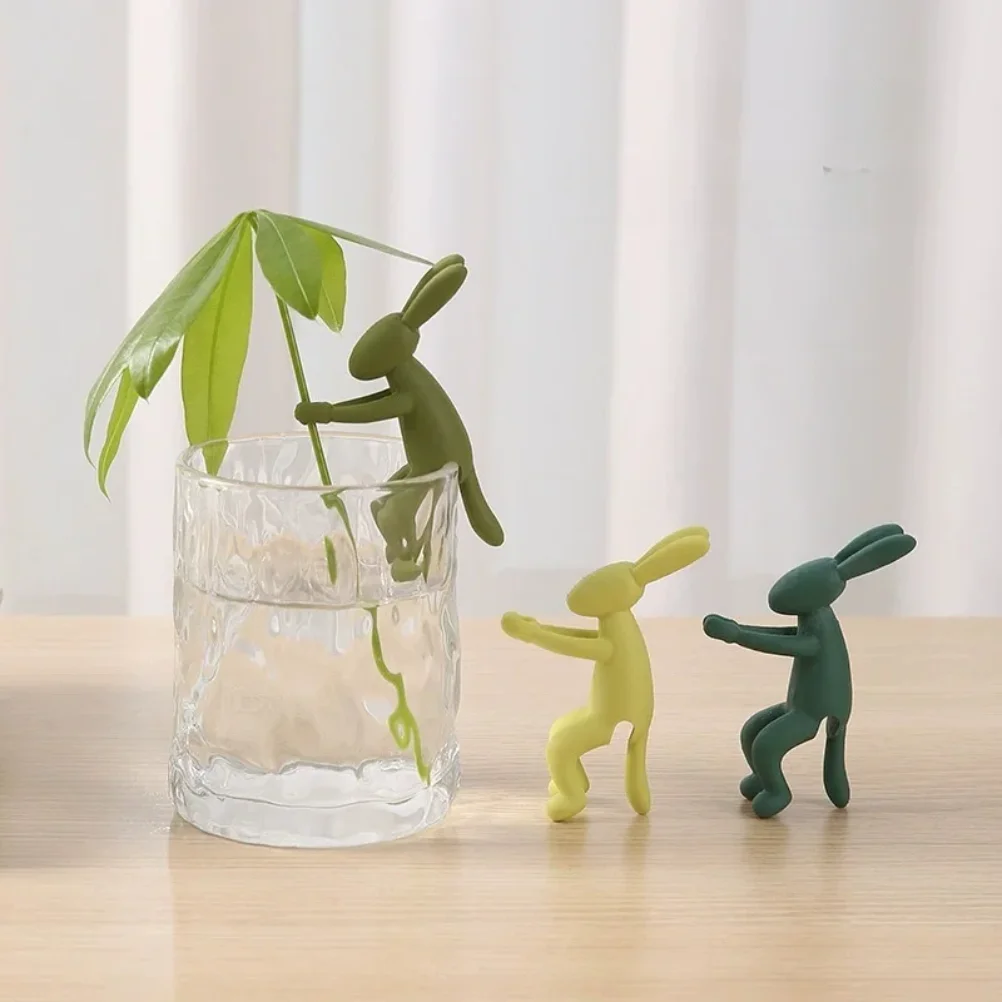 Plant Propagation Buddy Rabbit Shaped Plant Stem Support Plant Cutting Holder for Sprouts Stems and Shoots for Vase Plants