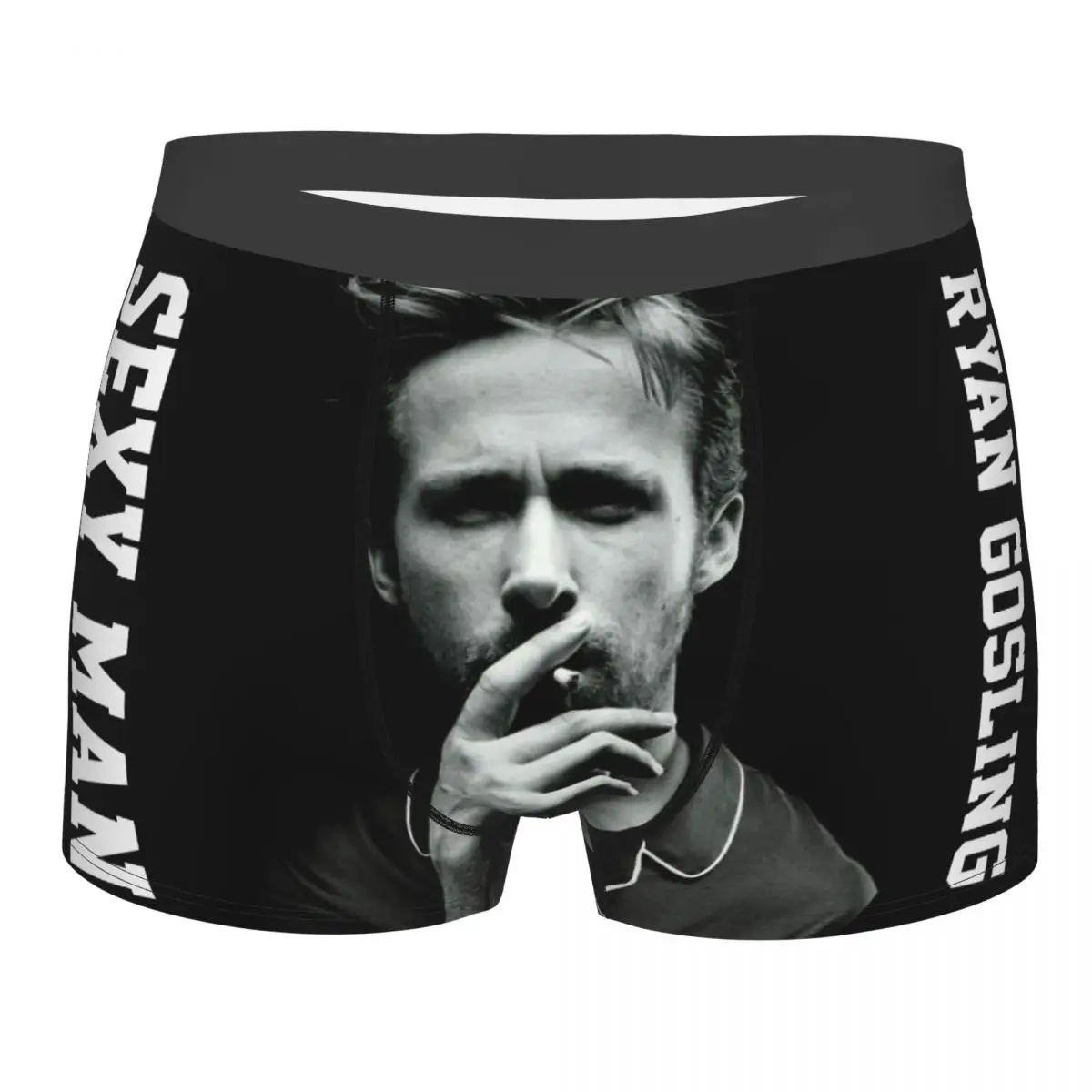 Ryan Gosling Men\'s Boxer Briefs, Highly Breathable Underpants,Top Quality 3D Print Shorts Birthday Gifts