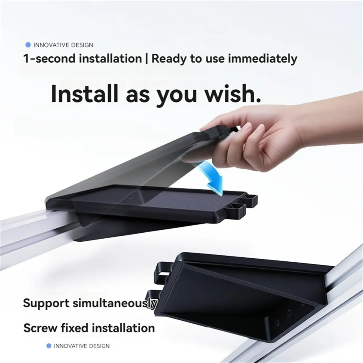 

Superb- Adjustable Desktop Mouse Tray Mouse Support Bracket Extension Board Desk Mouse Tray for 30 European Aluminum Profile