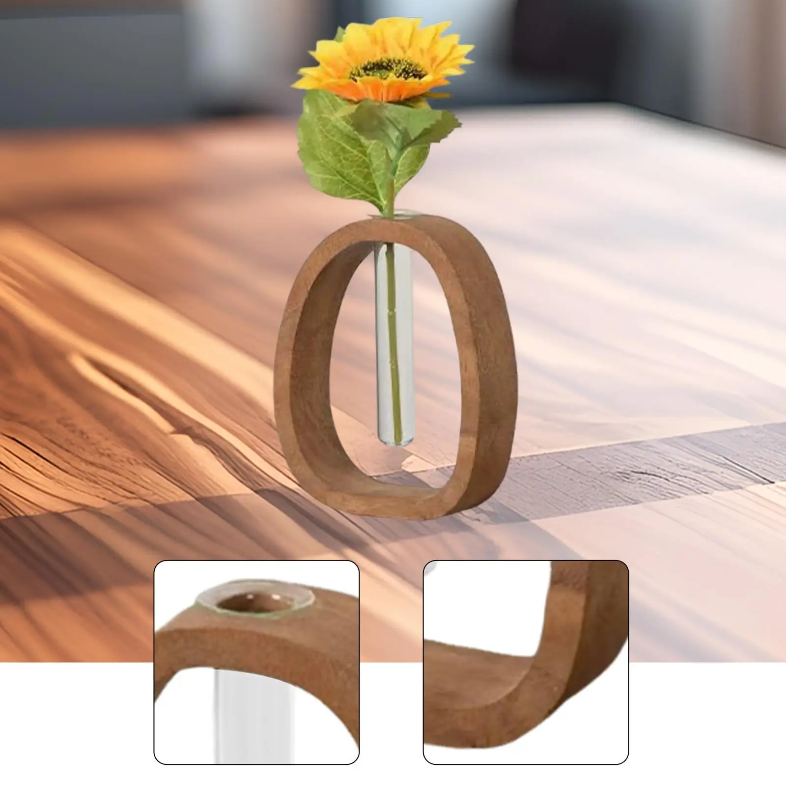 Test Tube Vase Flower Arrangement Modern Nordic Style Table Centerpiece Clear Planter for Desk Wedding Tabletop Table Decor