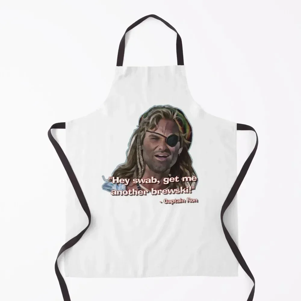 

CAPTAIN RON - Hey swab, get me another brewski! Apron For Man Woman Work Cleaning Products For Home barber uniform Apron