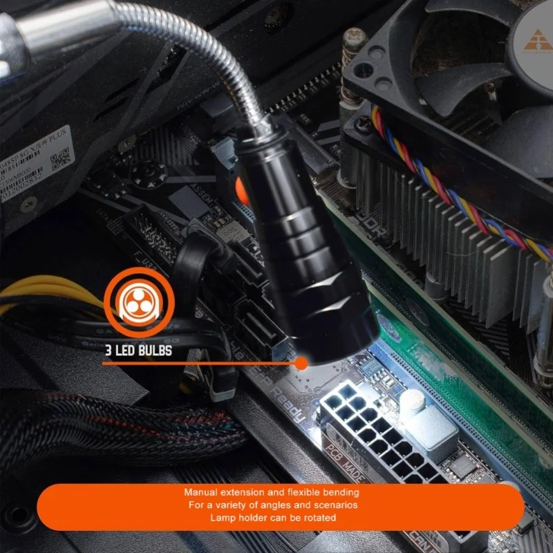 

Телескопический магнитный фонарь-приспособление с вращением на 360 градусов, крутой гаджет, подарок