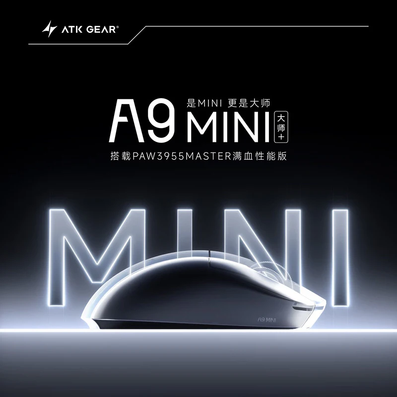 ATK Dragonfly A9 Mini Master Ergonomic Wireless Gaming Mouse Long Battery Life For Esports Pc Gaming Valorant Adult Gamers