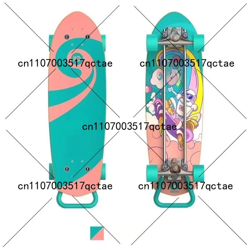 3-in-1 Convertible Land Surfboard Skateboard Stroller Push Scooter for Adults And Youth Outdoor Cruising Fun