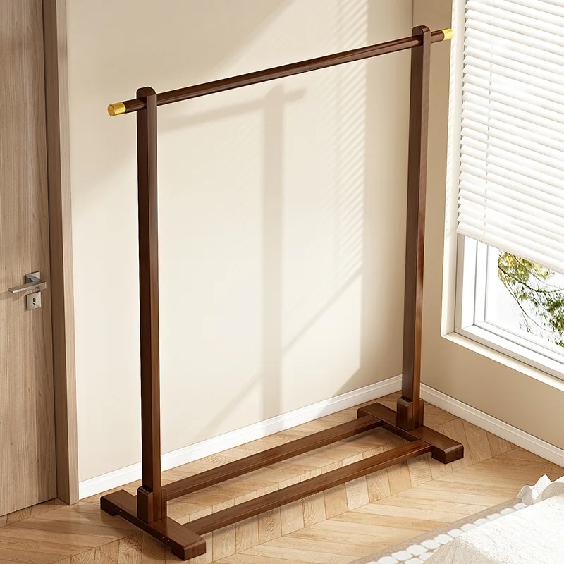 

Simple hanger for household use, floor-to-ceiling non-solid wood hanger for bedroom, new coat rack for dormitory rental house