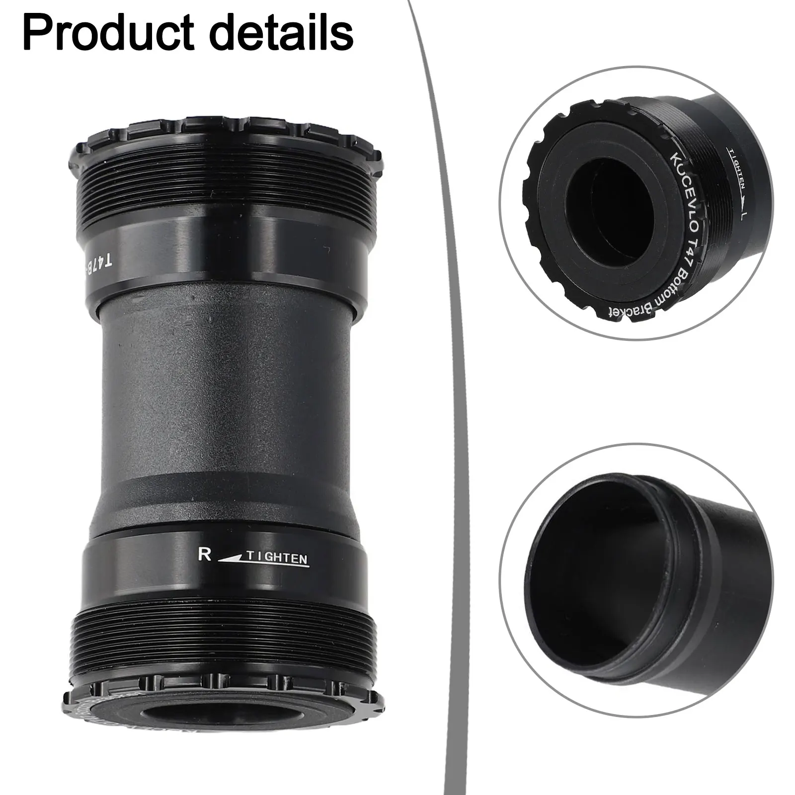 

Bicycle Maintenance Black Threaded Bicycle Bracket Bicycle Parts 47mm Outer Diameter 86.5mm Length For Bike Repair