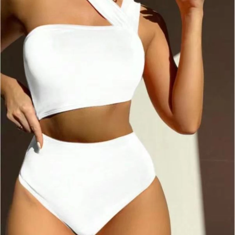 Traje de baño de una pieza con logotipo personalizado para mujer, bikini sexy, traje de baño de una pieza, nueva moda