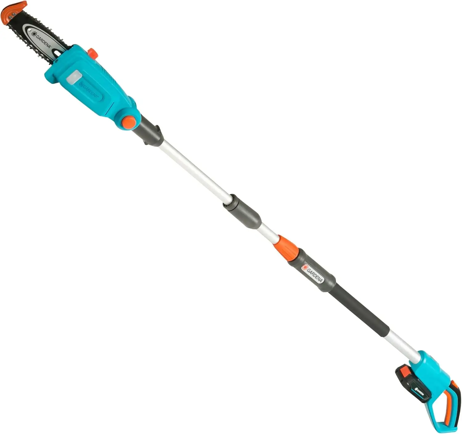 Set Pronto all'Uso Astasäge Telescopico a Batteria TCS 20/18V P4A: Sega Telescopica fino a 4 m di Portata, Lama da 20 cm, Orientabile