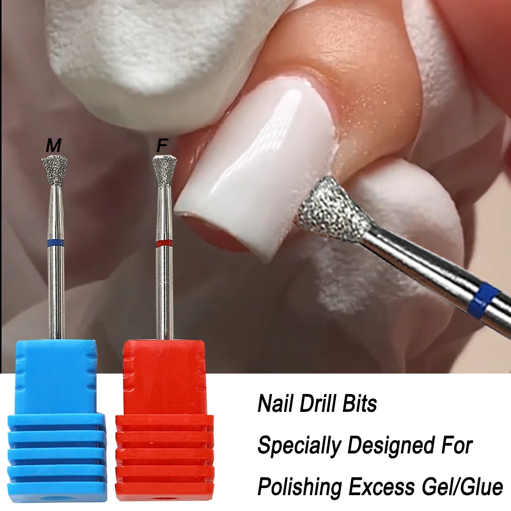 Professional Nail Drill Bits For Removing Overflow Glue Nail Edge Treatment Cuticle Diamond Cutter Nail Grinding Disc Nail Tools