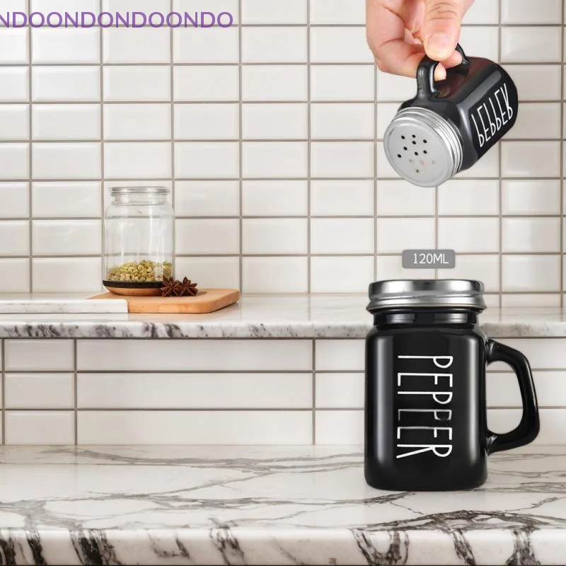 

2pcs Glass Vintage Glass Salt And Pepper Seasoning Shaker Set For Home Salt And Pepper Shaker Set