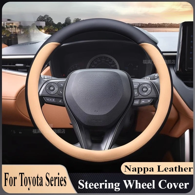 

Для Toyota Camry Levin Corolla Frontlander Wildlander Highlander Venza Avalon Allion Nappa кожаный чехол на руль