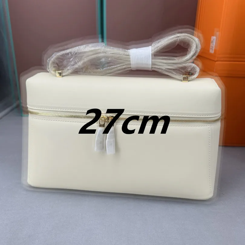 Any Genuine Leather Lunch Box Bag 27cm Inside and Outside Full Leather Women\'s Bag New Fashion Shoulder Cro