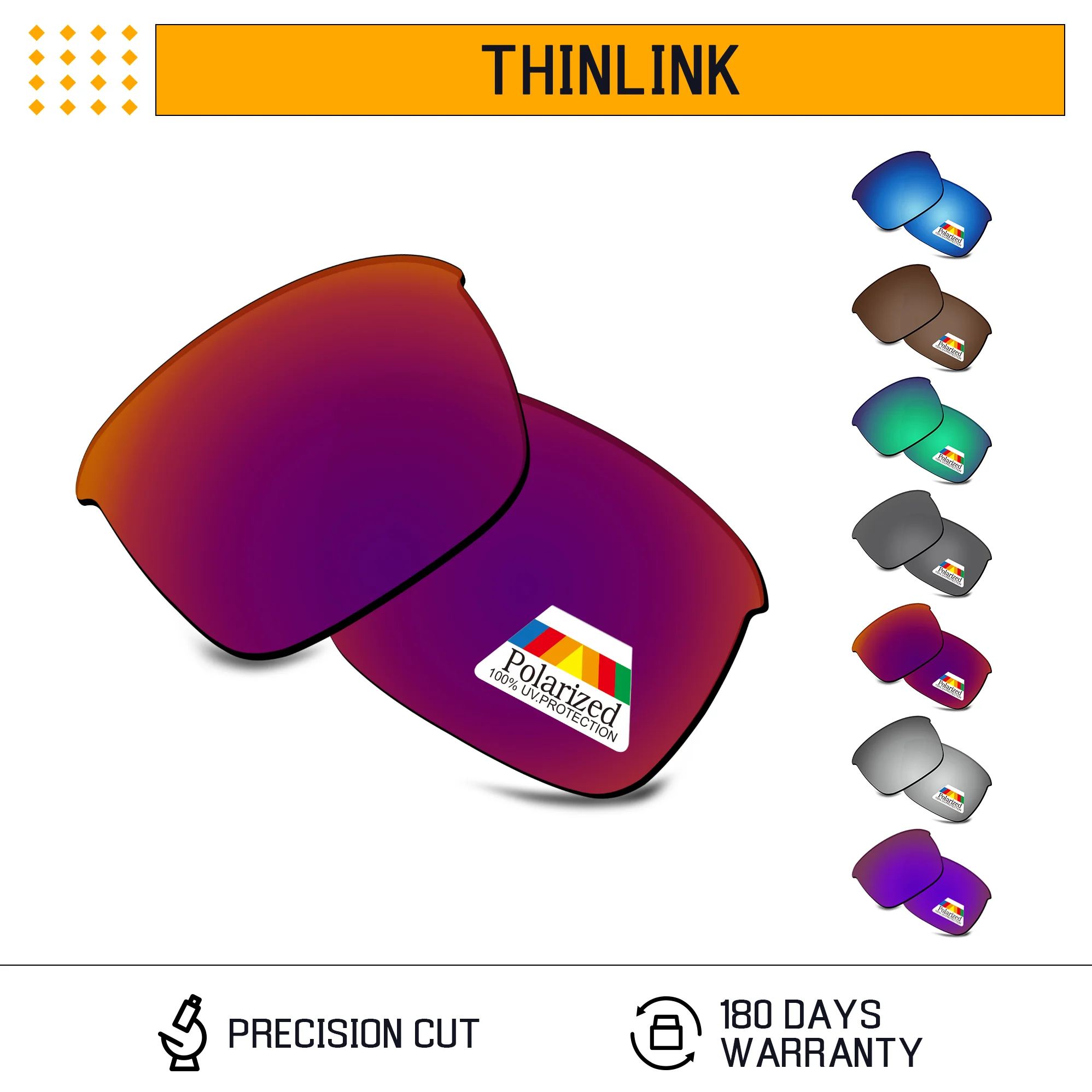 

Rarayvix Polarized Replacement Lenses UV400 Protective for Oakley Thinlink OO9316 62mm Sunglasses