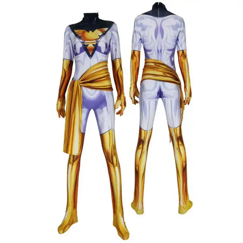 Disfraces de cosplay de Jean gris para niñas y mujeres, trajes de Phoenix Xmen, monos Zentai de Halloween para adultos y niños, x-men, años 90