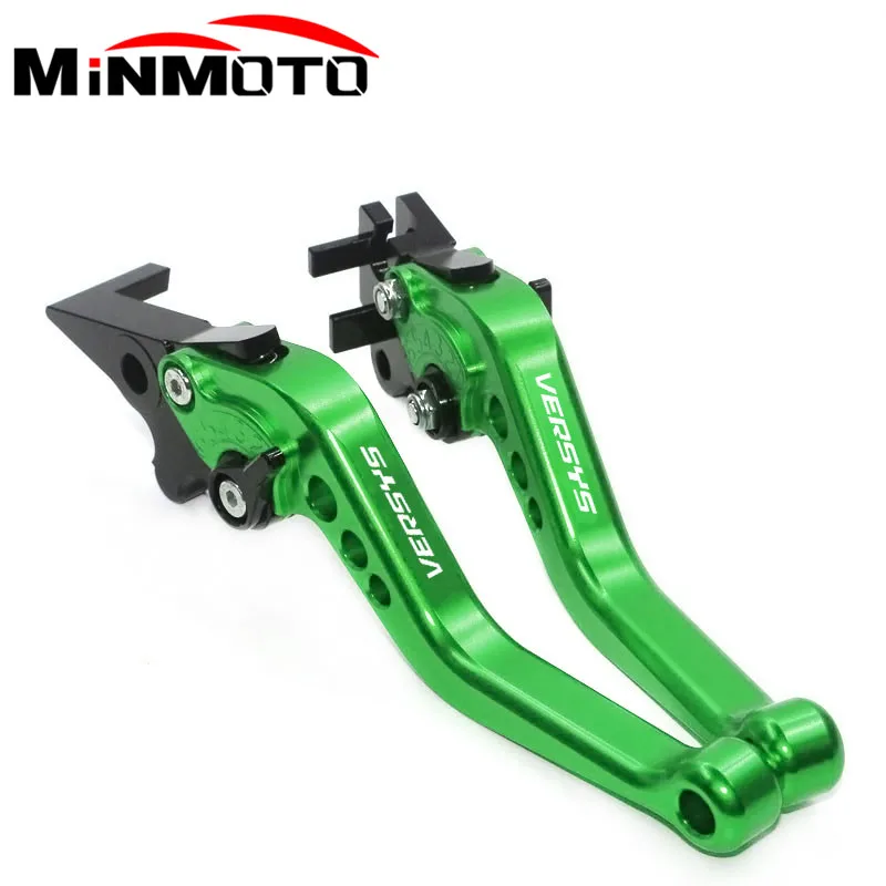 High quality Motorcycle Green CNC Adjustable Clutch Brake Levers FOR Kawasaki Versys 650 2006 2007 2008 Versys 650 2009-2014