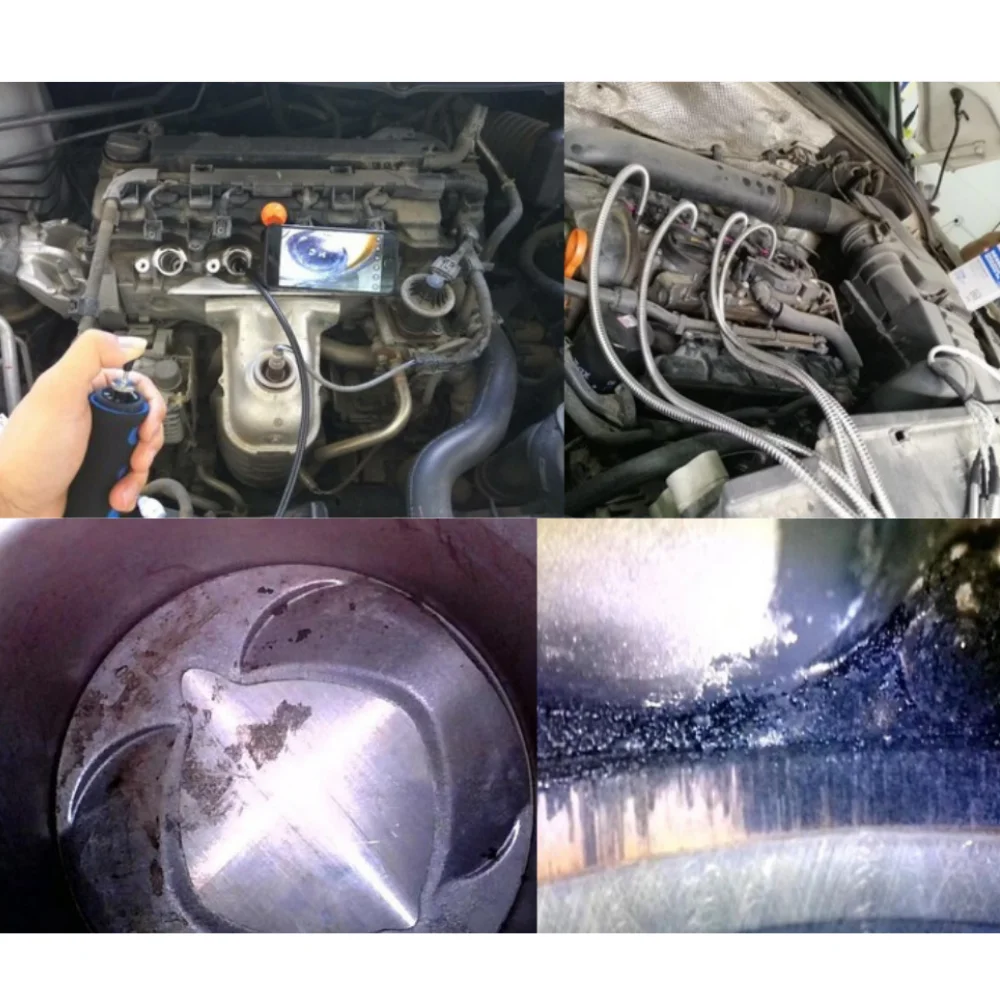 8.5mm 180 Degree Steering Inspection Camera Wireless Rotable Industrial Endoscope  8 LED with Tool Case