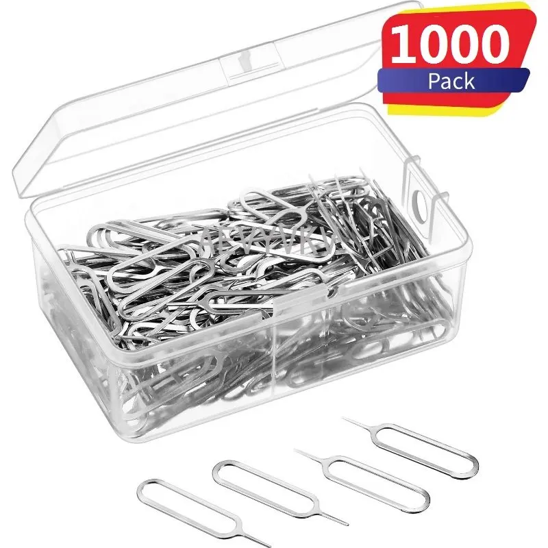 100Pc Tempered Glass Take Sim Card Remover Tray Open Pin Needle Key Replacement Tool