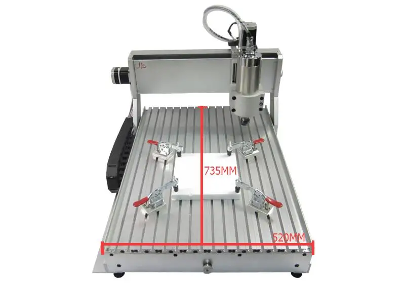 3D CNC Wood Carving Machine 4 Axis CNC 6040 Router 1.5KW Engraving Cutting Milling Machine for Aluminum Stone Metal Wood view 5