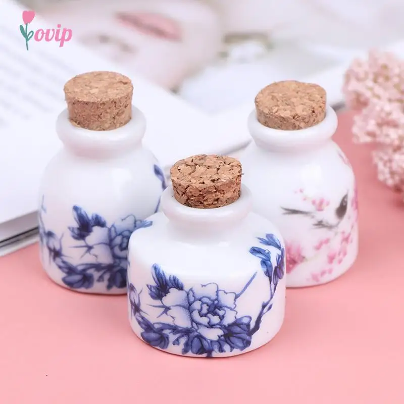 Acrylic Liquid Dish Mini Ceramic Glass Bowl Cup with Lid Bowl for Acrylic Powder Nail Art Tool Kit Liquid Glitter Powder Bottle