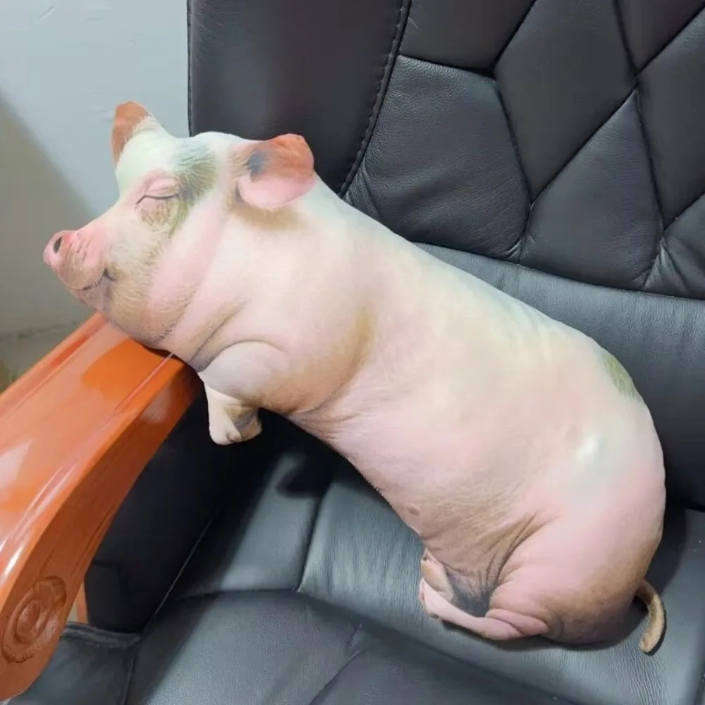 Pig Soft Pig Lifelike Realistic Pig Lifelike Printing Cotton Stuffed Stuffed Pig Close Friends