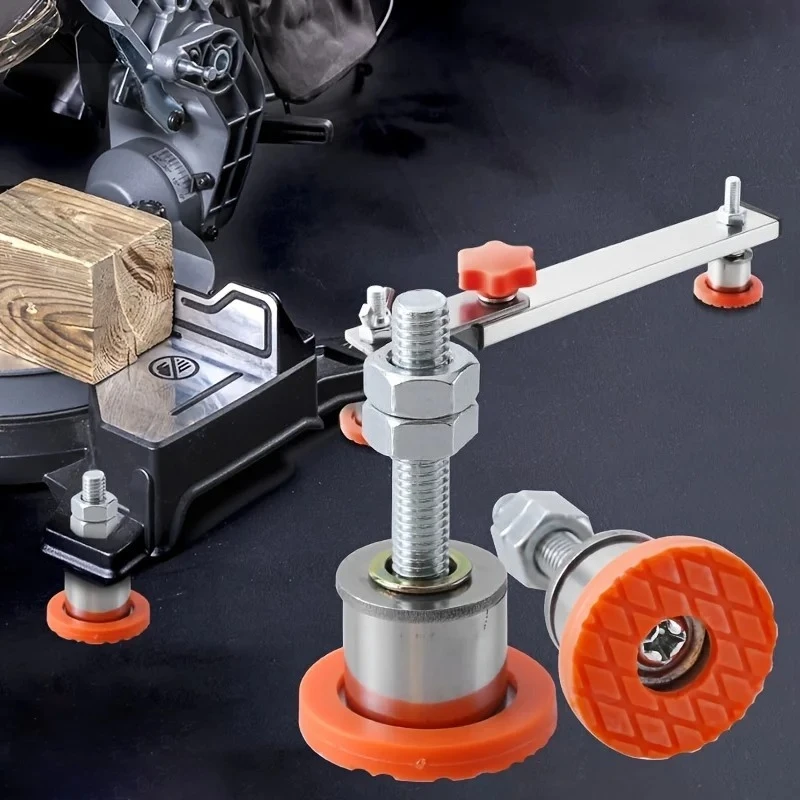 

Складной кронштейн с четырьмя ножками и шестью ножками, гладкий и легко втягиваемый, подушечка для режущего станка из нержавеющей стали, противоскользящий ПВХ