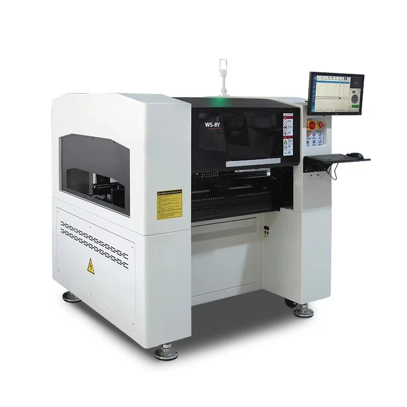 8-Head High-Speed Printed Circuit Board Assembly Machine Fully Automatic SMT Chip Mounter, Suitable for SMT Light Emitting