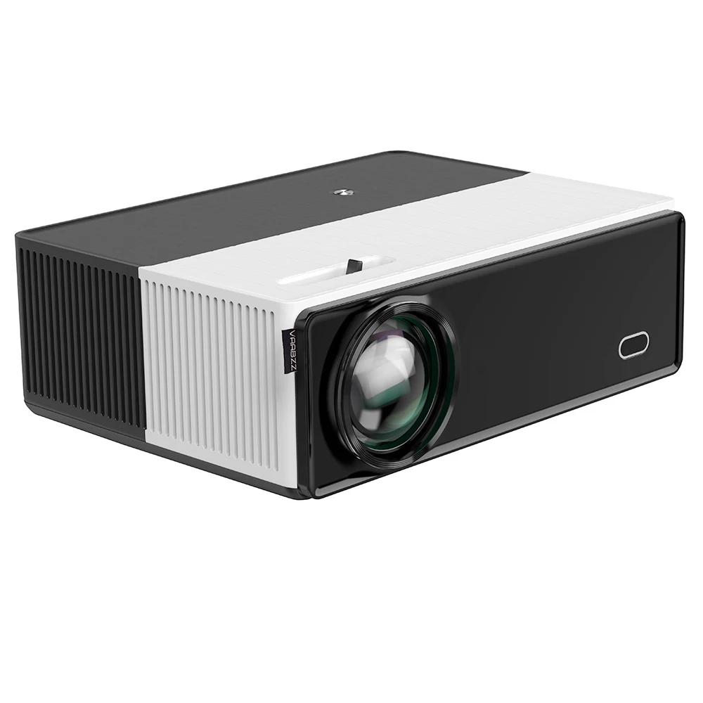 VAABZZ D4000 LCD Projector 120W LED 600ANSI 4K HD 1920 x 1080P 2*Speaker 2.4G/5G WiFi Bluetooth 4.0, 3000: 1 Contrast Ratio