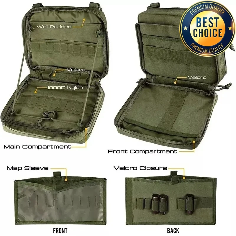 전술 MOLLE 잡화 가방 보관 야외 휴대용 응급 처치 키트, 대형 의료 키트, 다기능 키트, 사냥 캠핑 하이킹용