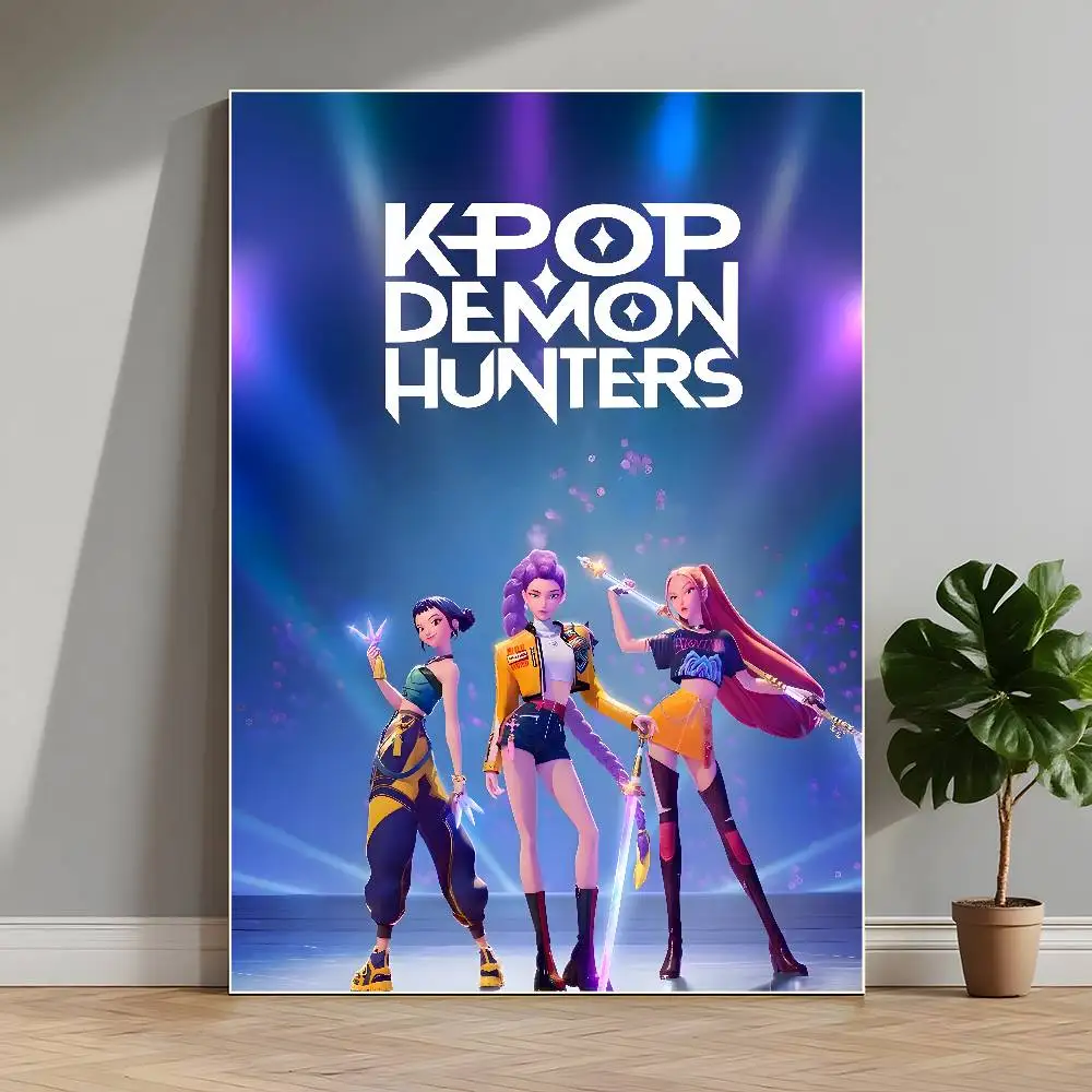 ملصق KPop D-Demon H-Hunters عالي الدقة ذاتي اللصق مقاوم للماء ملصقات ديكور متعدد الاستخدامات للمنازل والحانات والفنادق المزيد