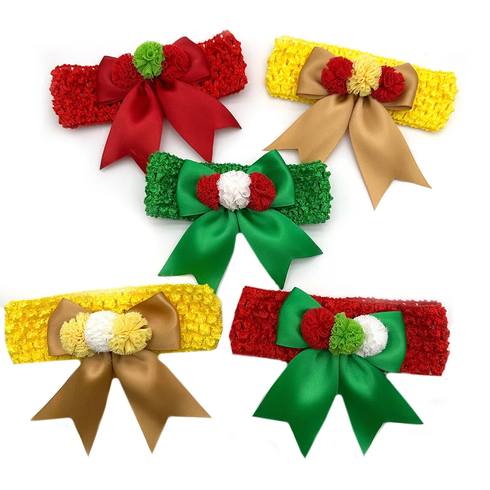 30/50 Stück Neue Weihnachts-Hundeschleifen aus Netzstoff mit Pompons, Krawatten für kleine und mittelgroße Hunde, Haustierzubehör, Hundeschleifen – Detail 10