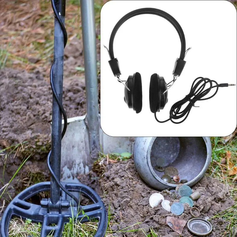 Cuffia Auricolare per GF2 T2 FS2 Metallo Tester Oro Detector Treasure Hunter Scanner Sotterraneo Accessori Nessun Rumore