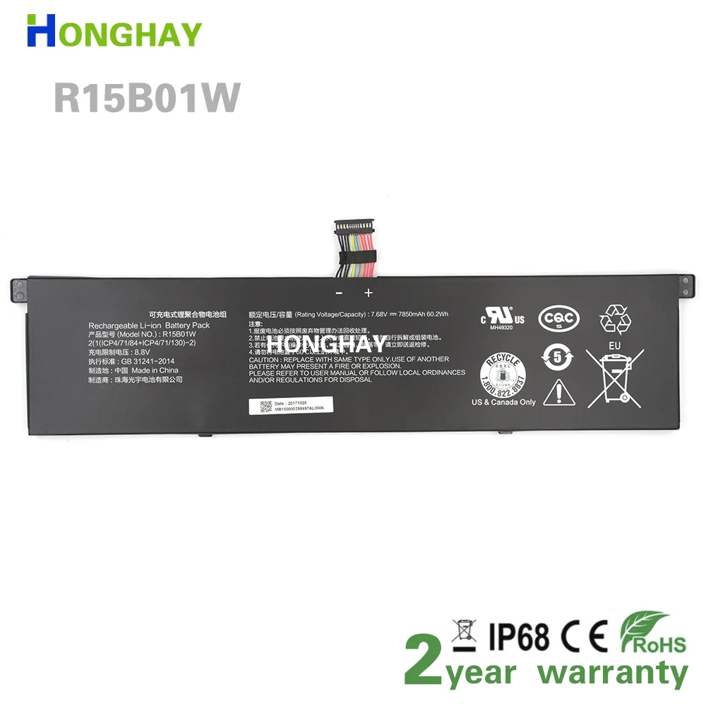 HONGHAY R15B01W New Laptop Battery For Xiaomi Pro 15.6