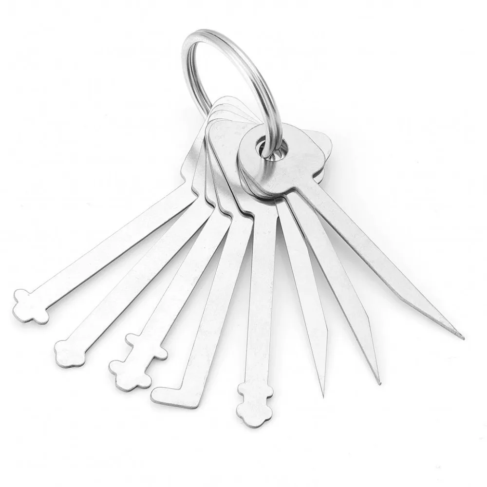 

3/5/8pcs Master Keys Skeleton Lock Hook Warded Open Doors Key Set Tools for Door Lock Opening Master Key To Open All Doors