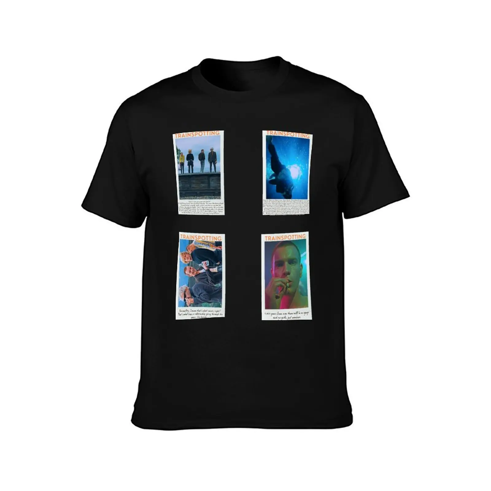 Trainspotting Sticker Set / T Shirt T-Shirt Summer Casual Cotton Tee Unisex Men Women