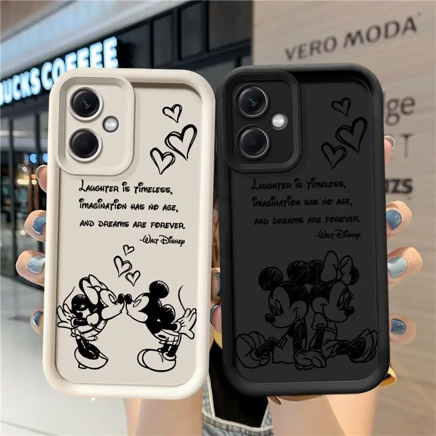 Disney Mickey Minnie Phone Case for Xiaomi Redmi Note 11 Pro 5G 12S 11S 12 13 11 Pro Plus 10S 10 Pro 13 5G Capa Coque Cover