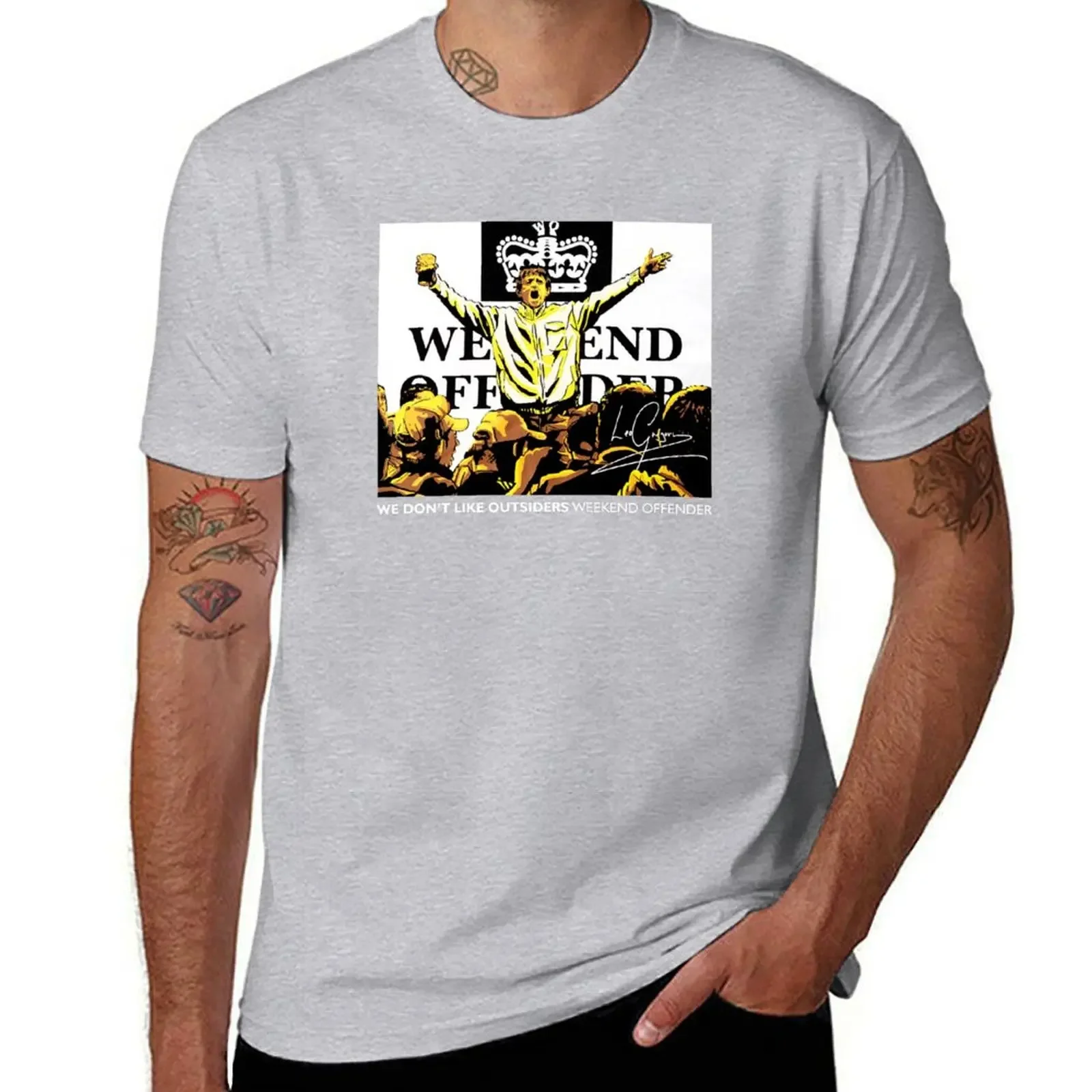 

Футболка LE We Don't Like Outsiders Weekend, одежда в стиле хиппи, мужские футболки с рисунком в тяжелом весе