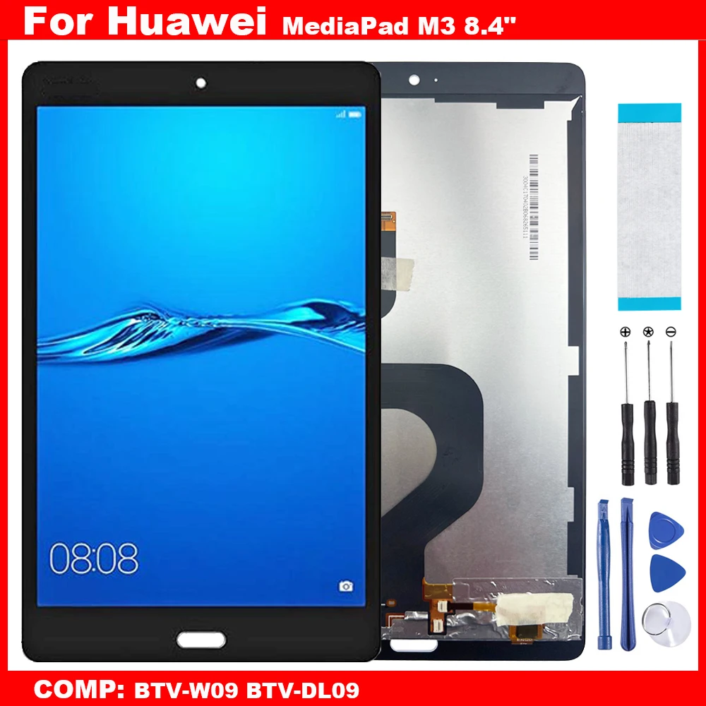 

AAA For Huawei MediaPad M3 BTV-W09 BTV-DL09 8.4" LCD Display Touch Screen Digitizer Glass Assembly Repair Parts