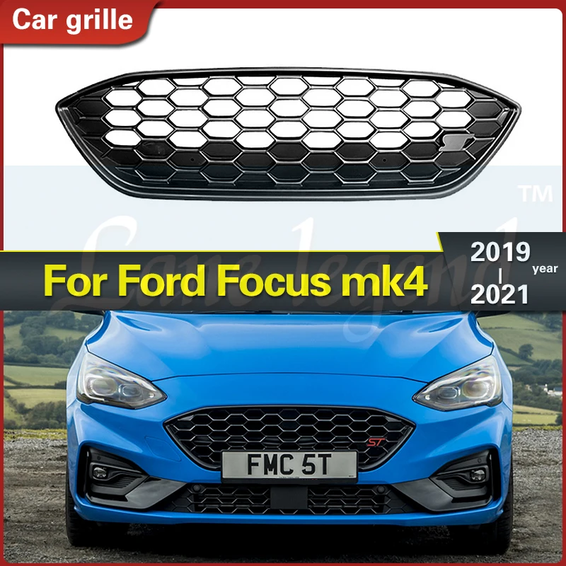 

Car Front Racing Billet Upper&Lower Bumper Grille Facelift Grill For Ford Focus ST ST-Line 2019 2020 2021 MK4