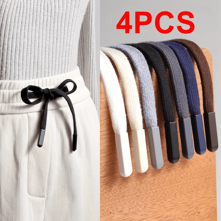 

4pcs Elastic Drawstrings With Grommets Waist Drawstrings For Tracksuit Bottoms Drawstrings For Trousers Hoodies Bottoms Jackets