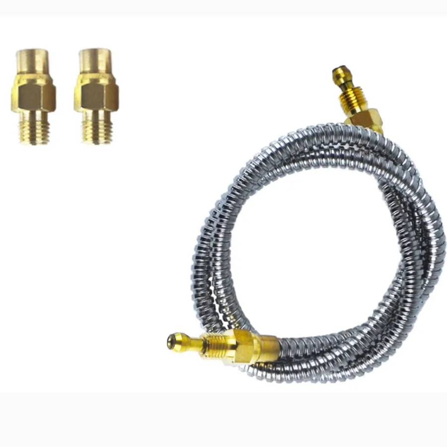 Stainless steel corrugated pipe sleeve oil pipe M4M6 CNC machine tool lubricating oil pipe CNC lathe spring guide oil pipe joint