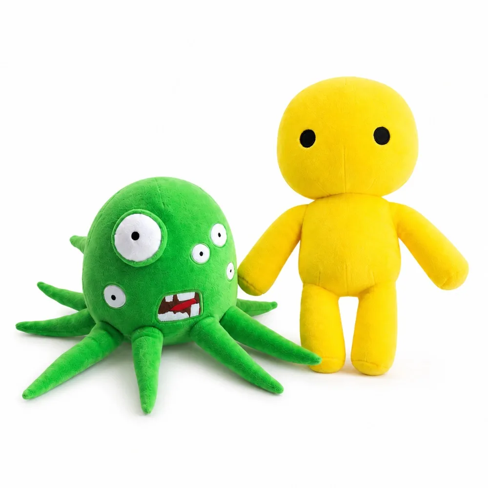 Wobbly Life Plush Toy Bio Monster Octopus Mutant Yellow Character Soft Stuffed Doll Game Figure Boys Girls Birthday Xmas Gifts