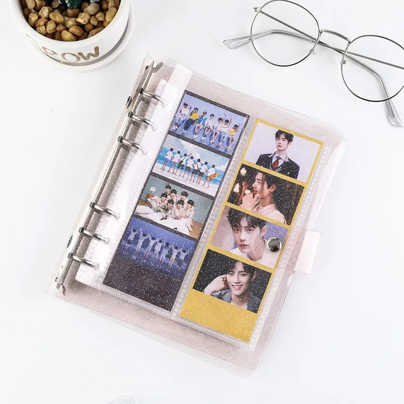 100 Sheet 4 Continuous Shooting Photo Album for Cards Binder Photocards Holder Instax Mini Film Collect Book Life Four Cut Album