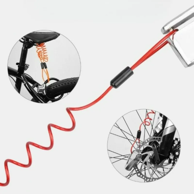1PCS Electric motorcycle lock reminder rope, unlocking warning rope, mountain bike disc brake lock reminder rope accessories
