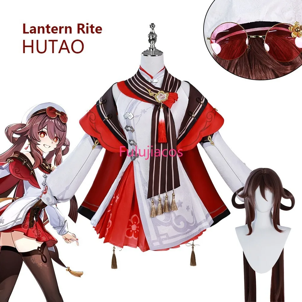 

Fulujiacos Lantern Rite Hutao Cosplay Costume Skirts Halloween Outfits