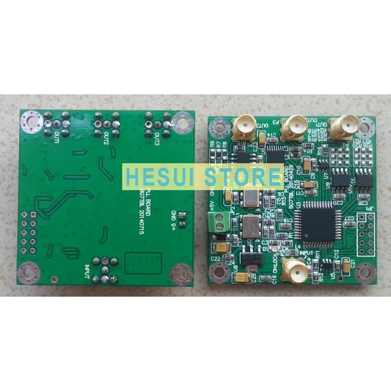 

Input 10M, output 100M,22.5792M,24.576M frequency conversion board